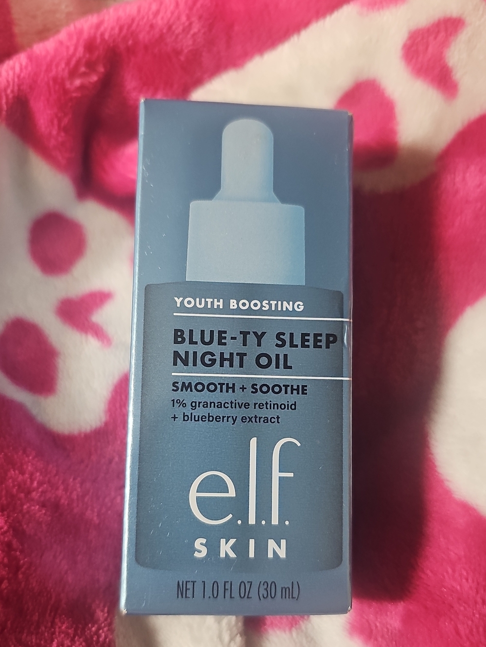 NIB e.l.f. SKIN Youth Boosting Blue-Ty Sleep Night Oil